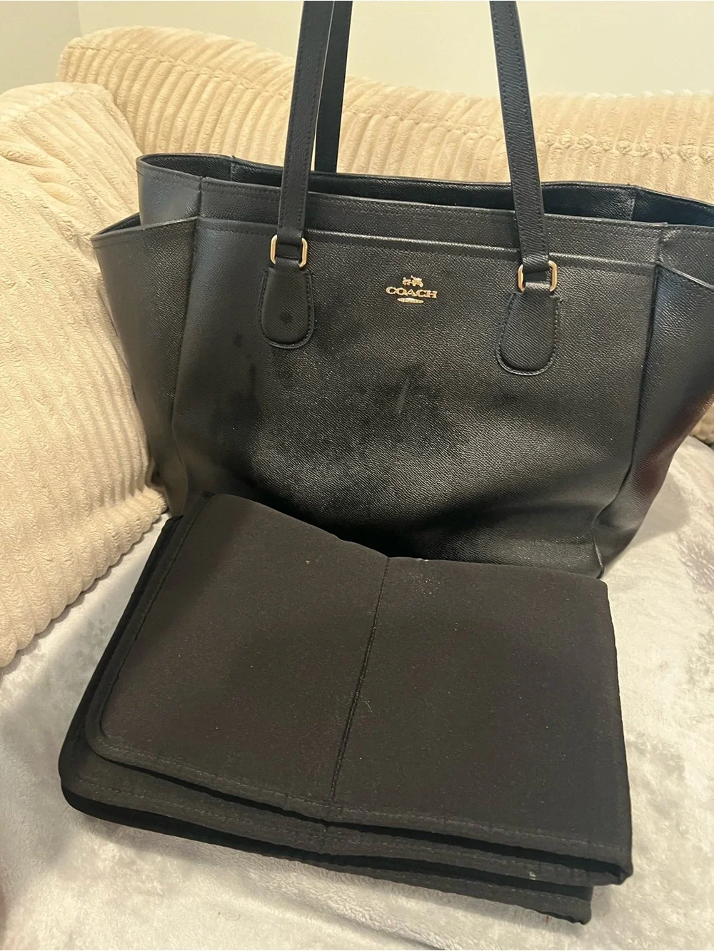 Coach baby bag Black Leather